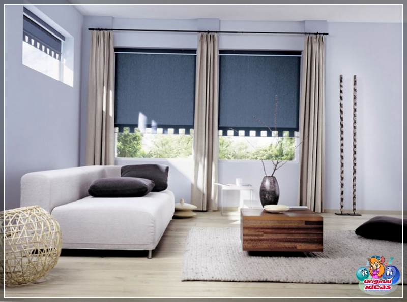 Roller blinds for the living room Roller blinds for the living room