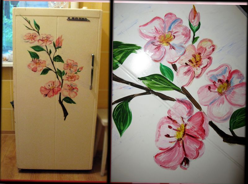 idea The painting and coloring of the refrigerator body gives originality