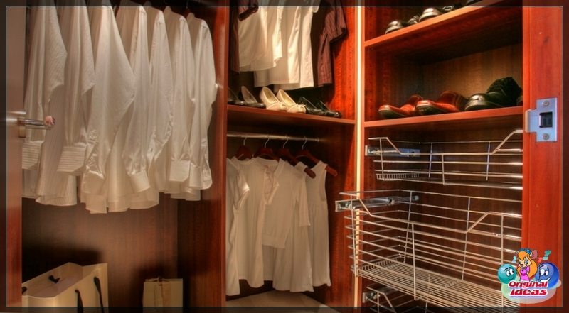 Cómoda isla espaciosa en el vestidor Cómoda de isla espaciosa