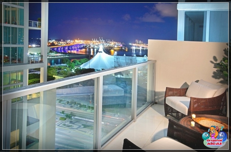Balcony design in the apartment Balcony design