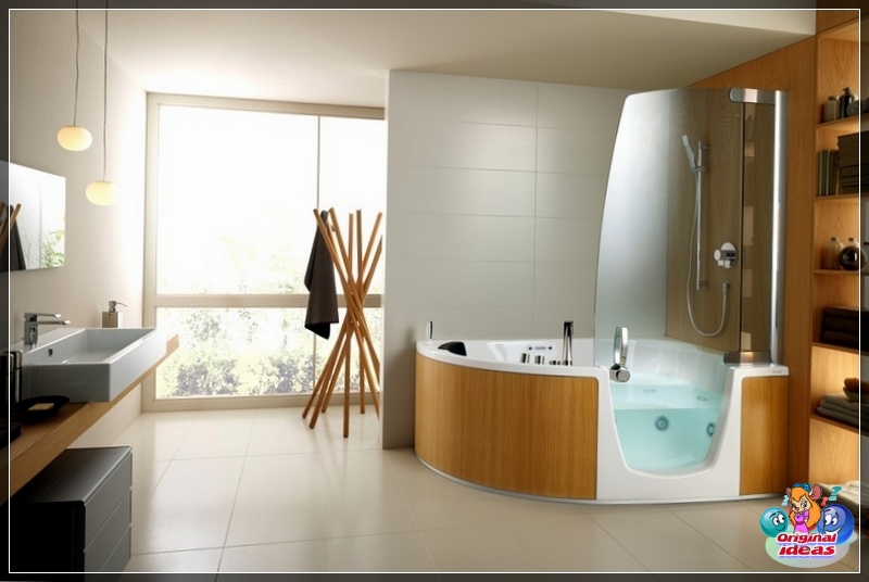 diseño Baño en colores claros
