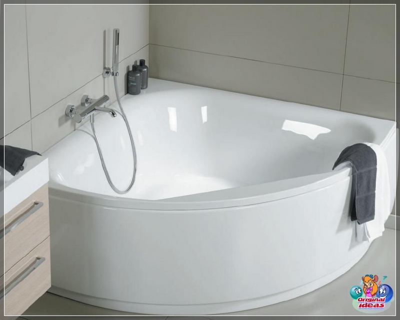 Bañera de esquina asimétrica Bañera de esquina asimétrica