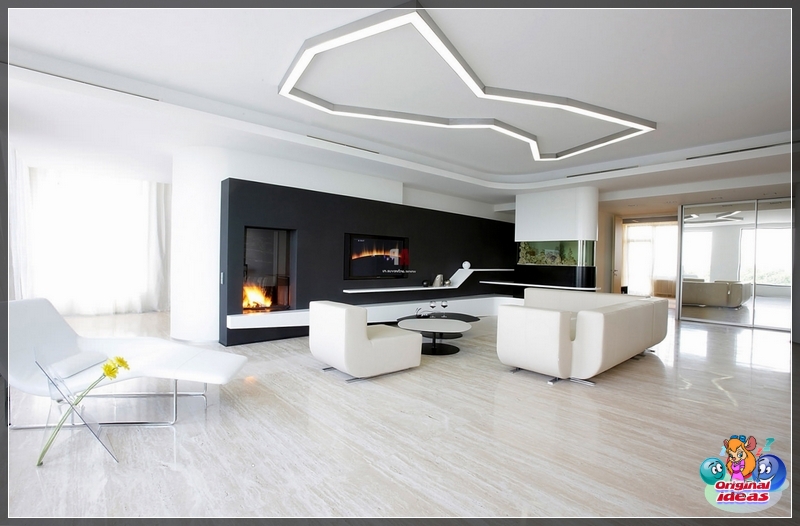 Kamin in der Wohnung