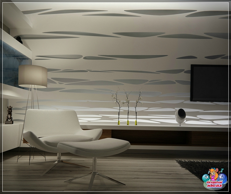 Wnętrze małej sypialni w stylu eko