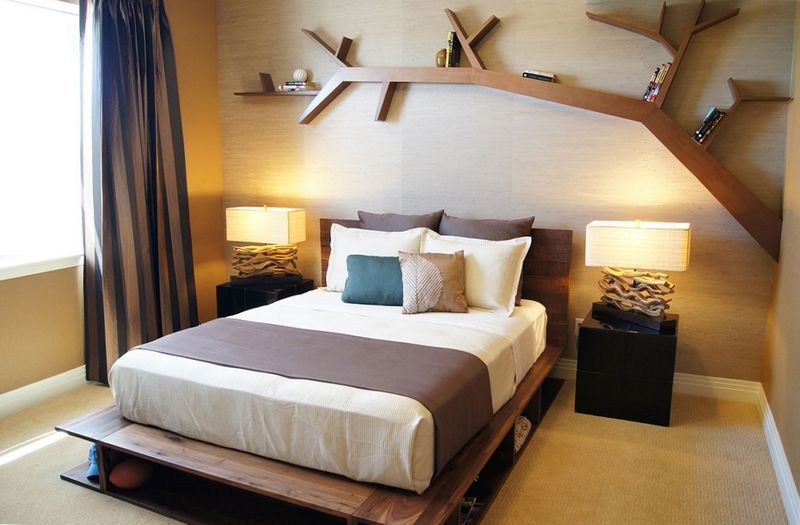 Zdjęcie sypialni w stylu ekologicznym