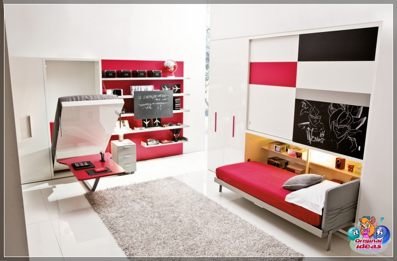 Furniture - transformer in the nursery in high-tech style