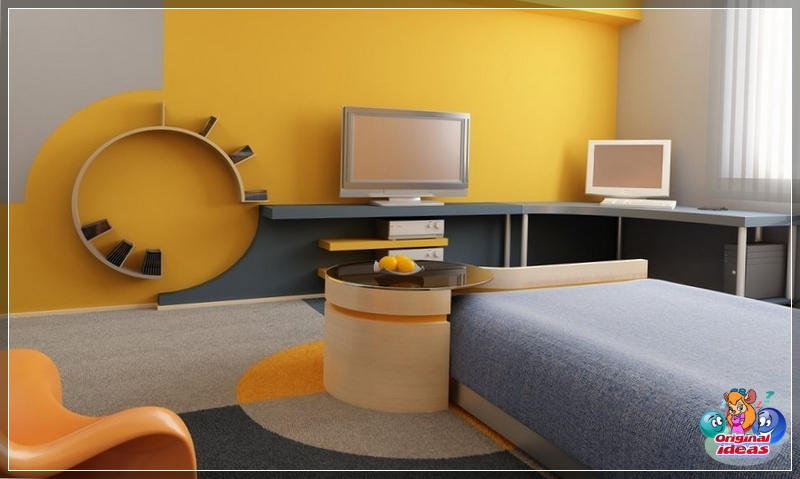 Hi-tech teenage room