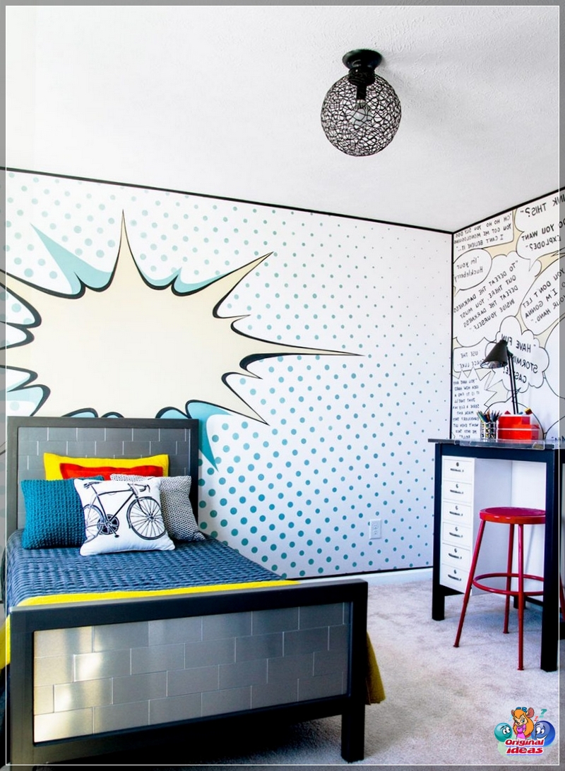Pop art room for a teenager