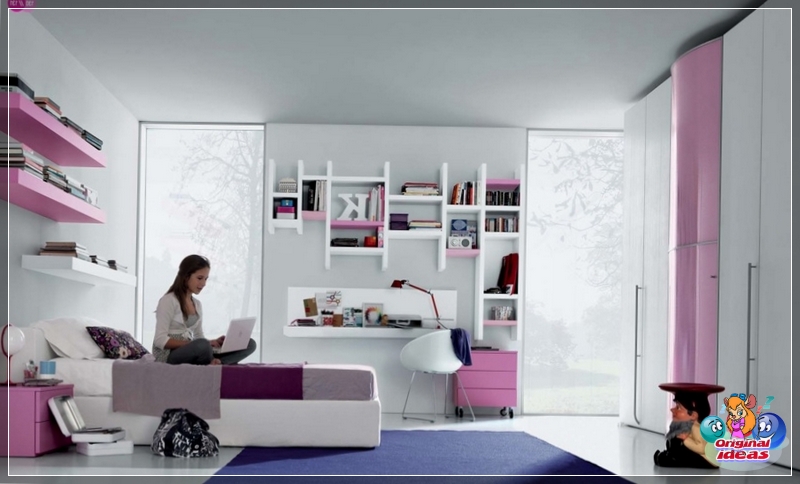 Modern room for a teenage girl