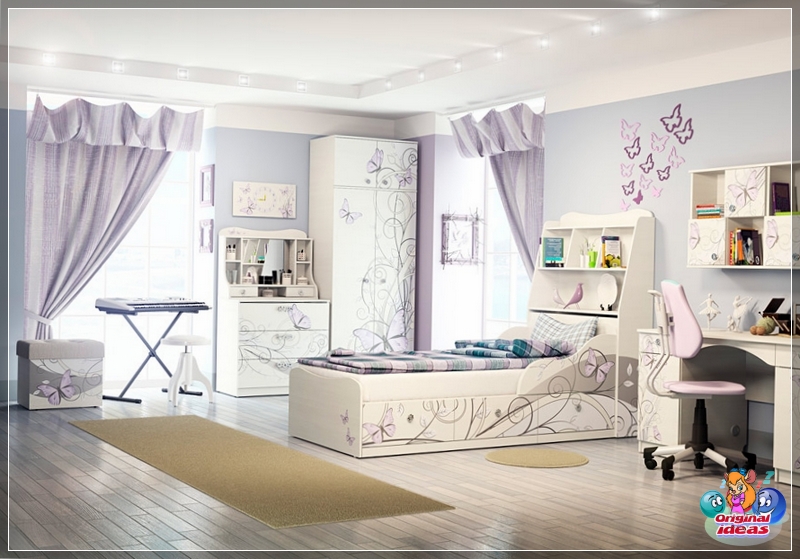 Modern room for a teenage girl