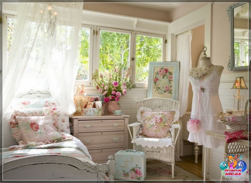 room for a girl in the style of shabby chic