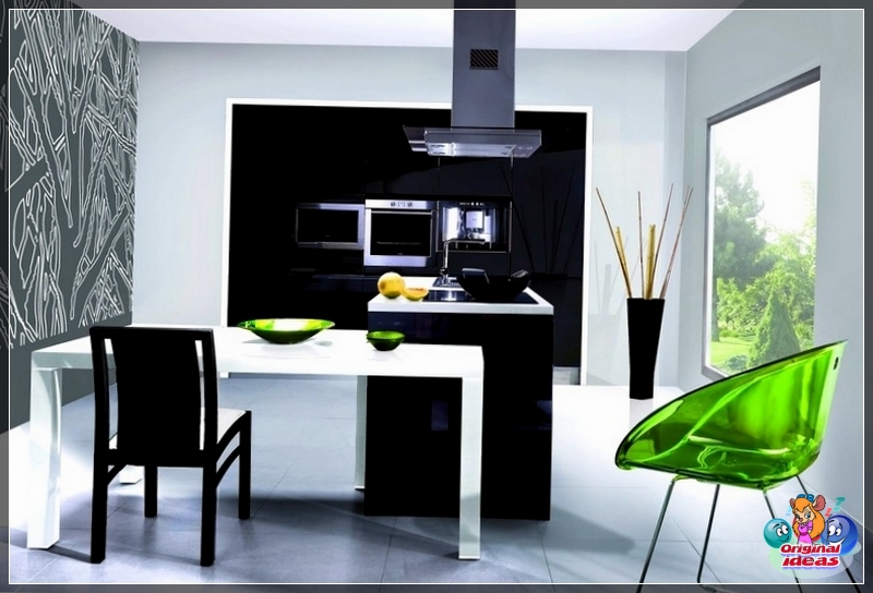 Piękna błyszcząca kuchnia