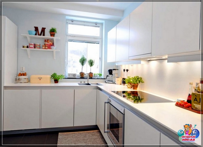 Projekt kuchni w kolorze białym