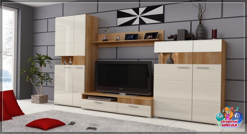 wall A modular living room is not only modern, but also comfortable