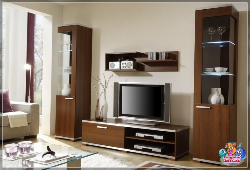 wall Modular living rooms can be both roomy and carry a purely decorative character