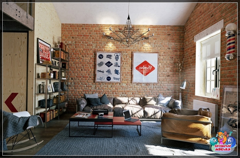 Das Loft zeichnet sich durch große Fenster aus