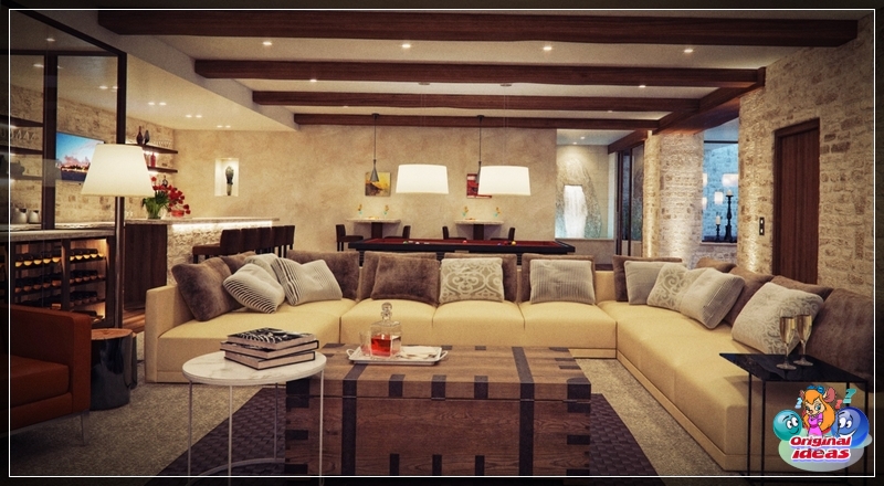 sala de estar El tablero de parquet es la mejor opción para el acabado de suelos