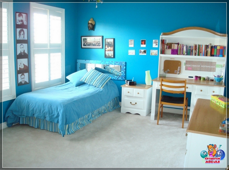 Blue bedroom Blue in the bedroom