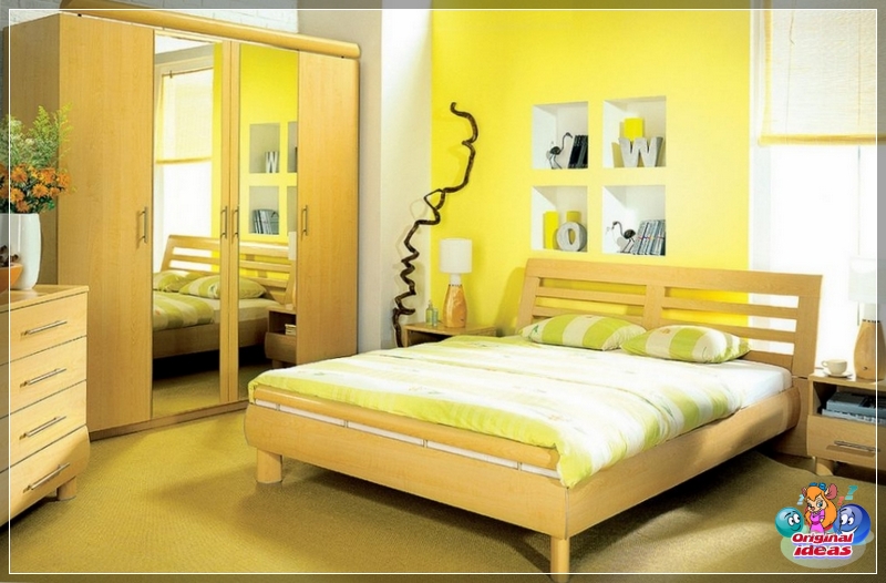 Bedroom yellow Yellow in the bedroom