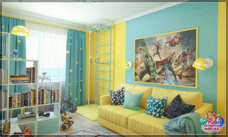 The color of the walls in the children's room The color of the walls in the nursery