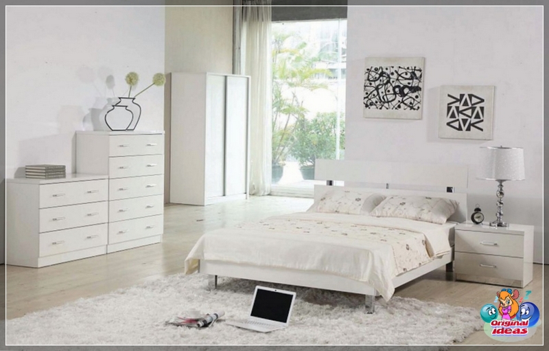 Dormitorio blanco en estilo art nouveau Dormitorio blanco en estilo art nouveau