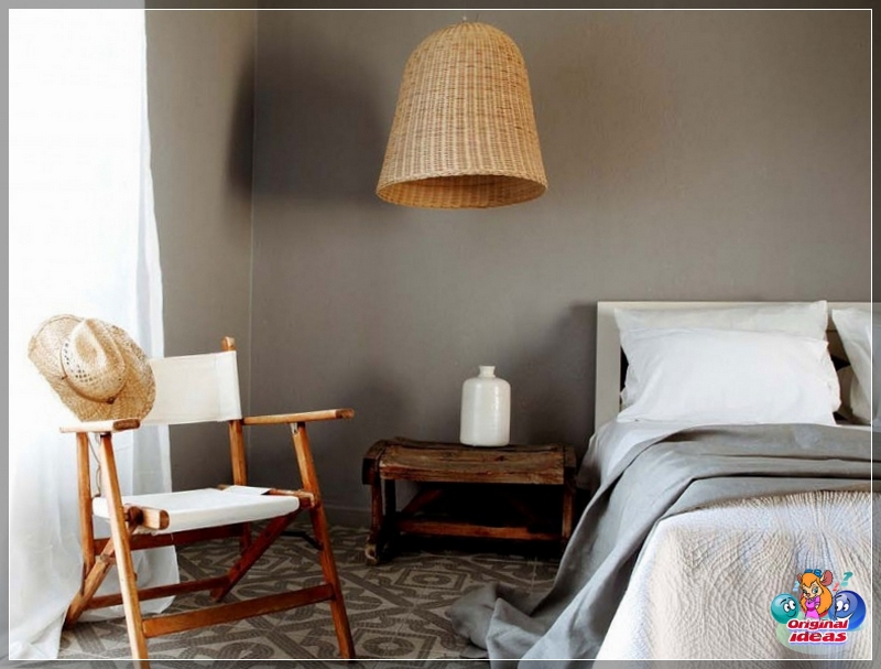 dormitorios mediterráneos Las pantallas de mimbre encajarán perfectamente en el interior del dormitorio en estilo griego