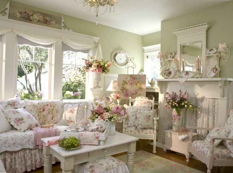 Sala de estar en estilo provenzal Sala de estar en estilo provenzal