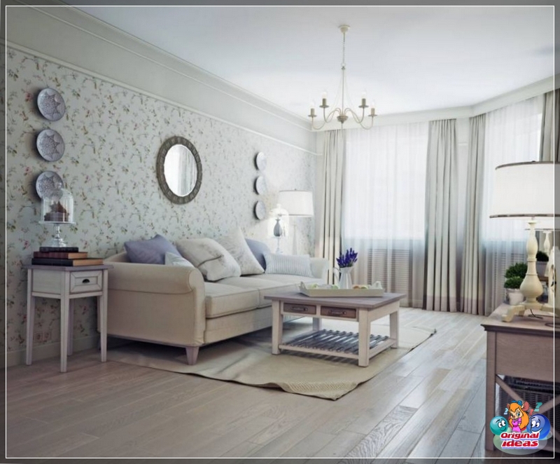 Sala de estar en estilo provenzal en el apartamento Sala de estar en estilo provenzal en el apartamento