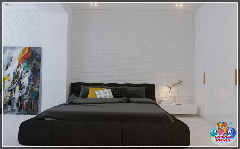 Sypialnia w stylu minimalizmu obraz