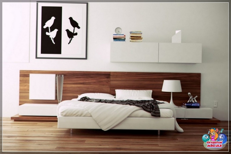 Nowoczesna minimalistyczna sypialnia