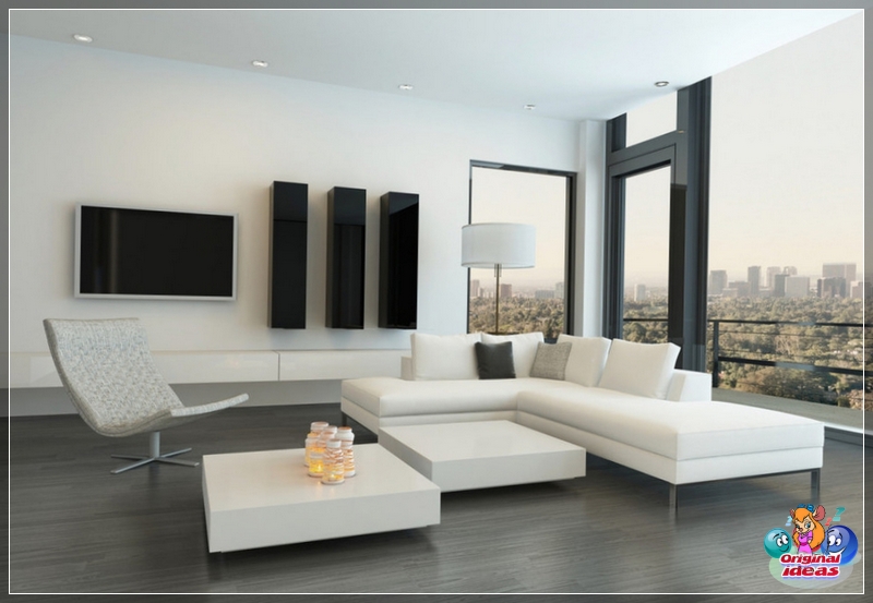 Jasny pokój w stylu minimalizmu