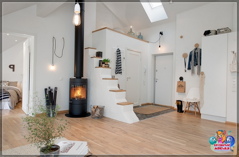 Dänischer skandinavischer Kamin Dänischer skandinavischer Kamin