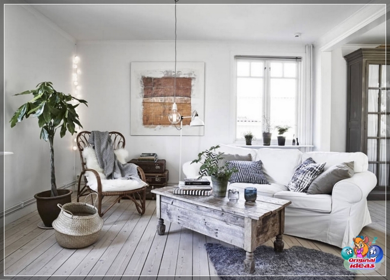 Schlichte Möbel in skandinavischem Interieur Schlichte Möbel in skandinavischem Interieur