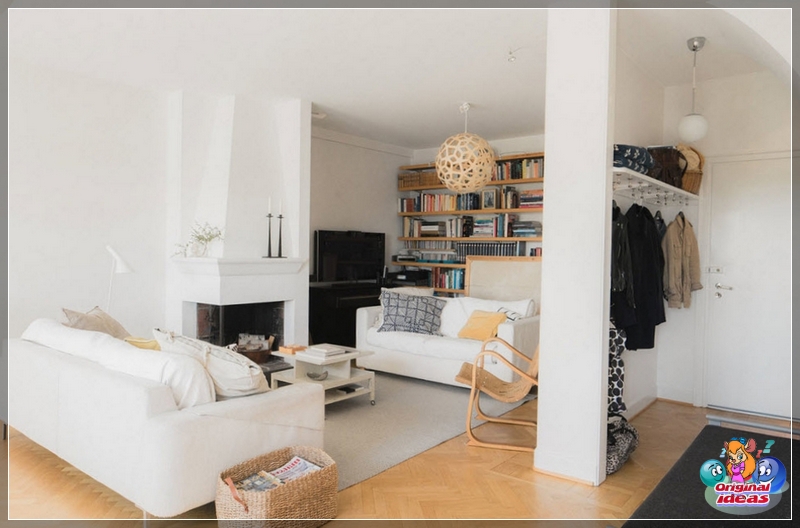 Kleines skandinavisches Wohnzimmer Kleines skandinavisches Wohnzimmer
