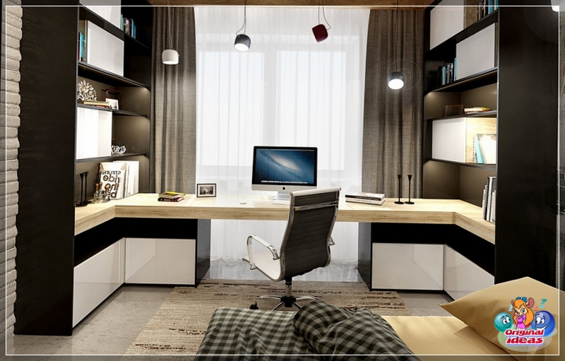 Studentenzimmer in einem modernen Stilfoto Studentenzimmer in einem modernen Stilfoto