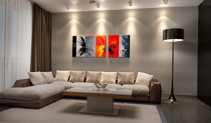 sala de estar Sofá de esquina en la sala de estar