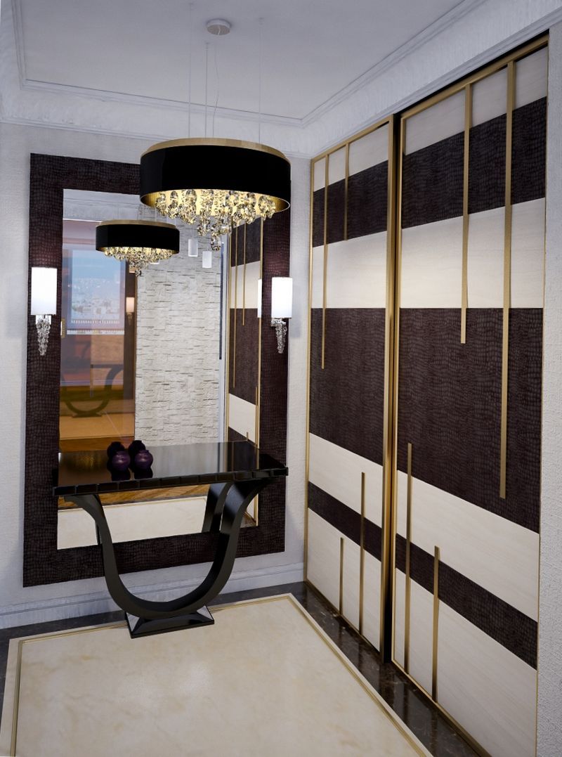korytarz Projekt w stylu art deco