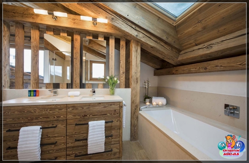baño Si el baño se estrecha y al mismo tiempo tiene una geometría irregular, entonces colocar el lavabo entre dos esquinas en la pared más estrecha sería una buena opción