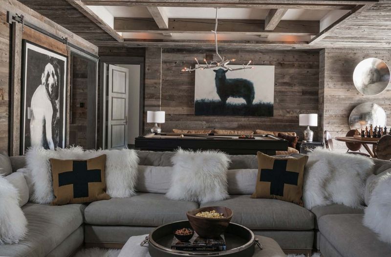 baño Techos con vigas: un rasgo característico del estilo chalet