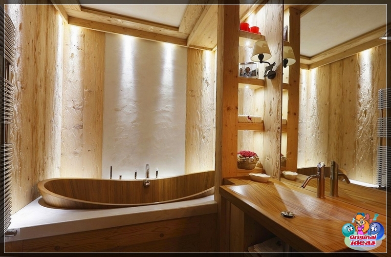 baño El baño estilo chalet atraerá a aquellos que están cerca de la estética natural y rural