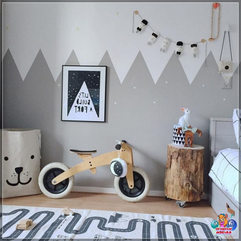 Do dekoracji ścian pokoju dziecięcego lepiej wybrać naturalne materiały