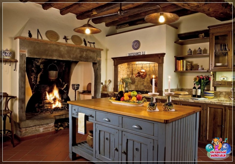 Usando una chimenea en el interior