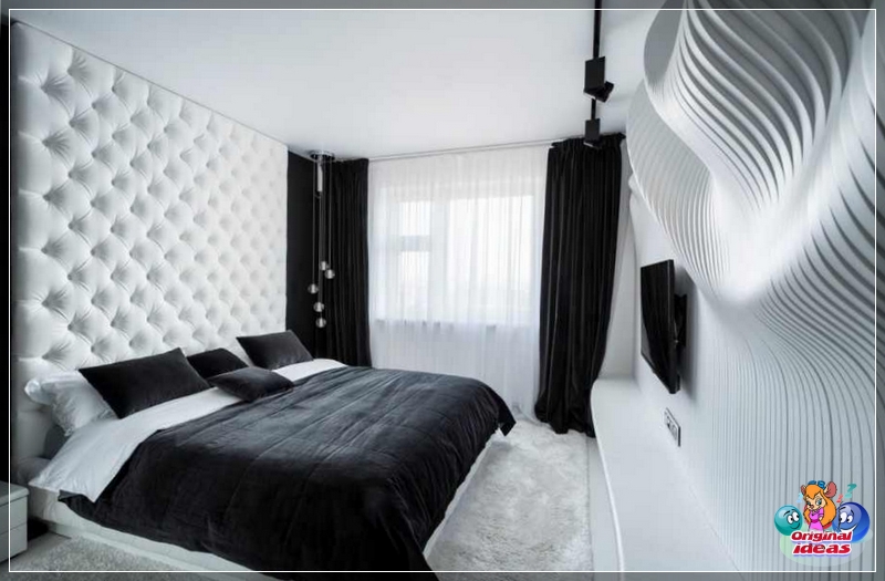 dormitorio Decoración de dormitorio en blanco y negro