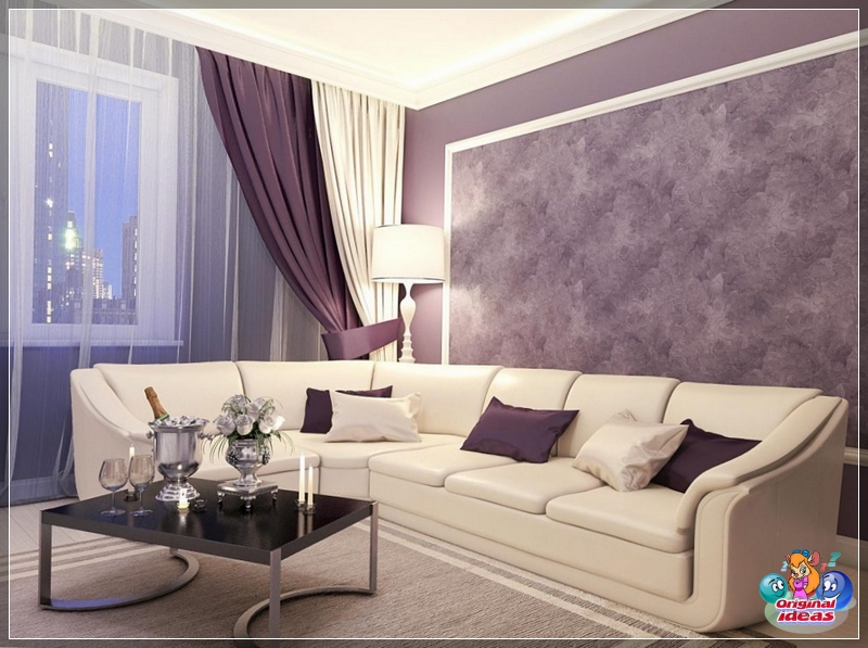 Plaster in the living room