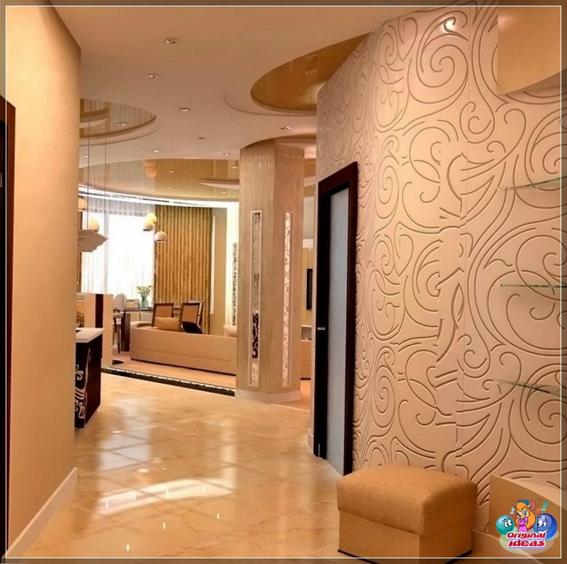 Plaster in the hallway