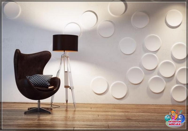Wall decoration round panels
