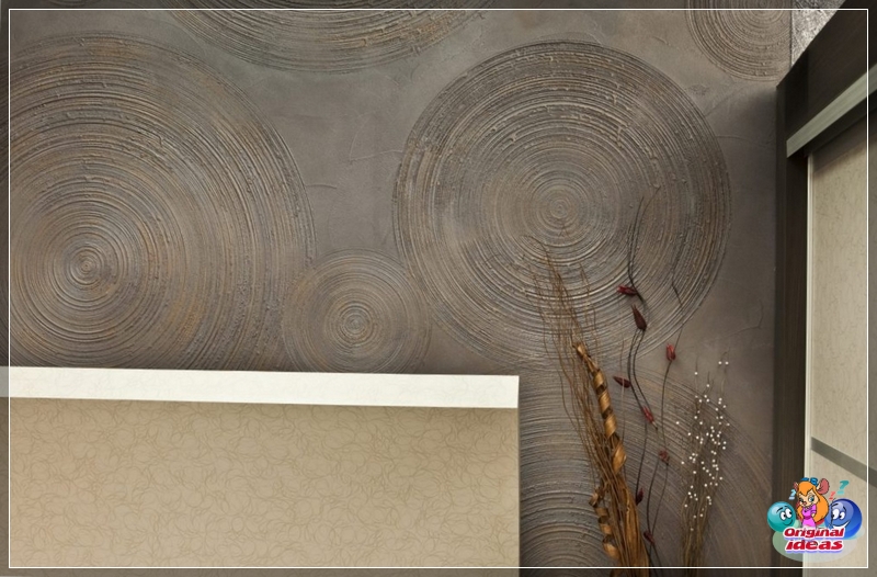 Wallpaper for decorative plaster