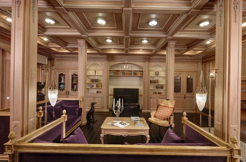 sala de estar Hermoso salón de estilo barroco