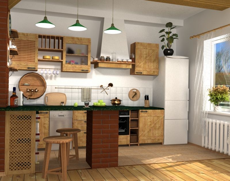 Vorhang Küche im Landhausstil