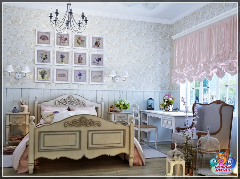 nursery For a children's room, Provence is usually chosen in light pastel shades